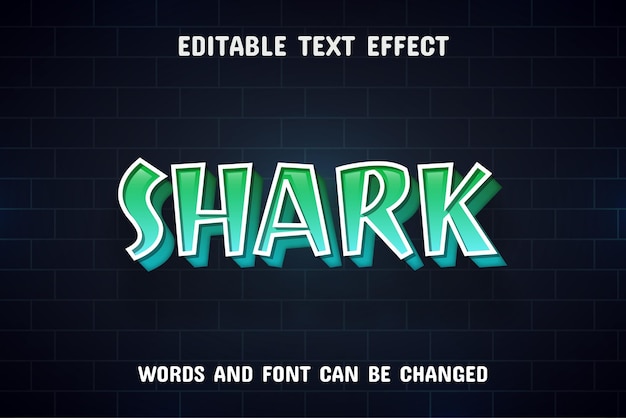 Shark text editable text effect