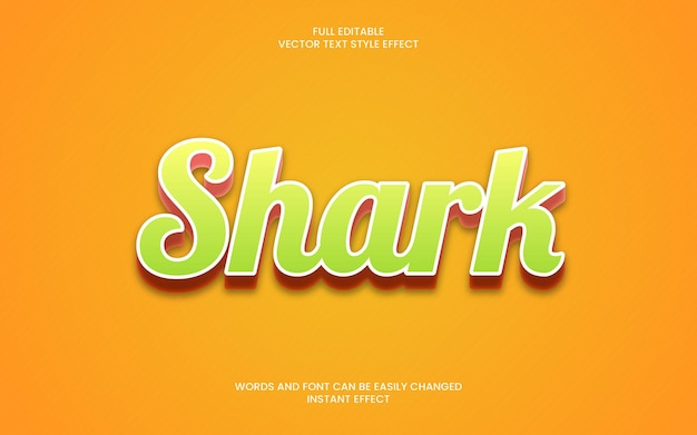 Shark text effect