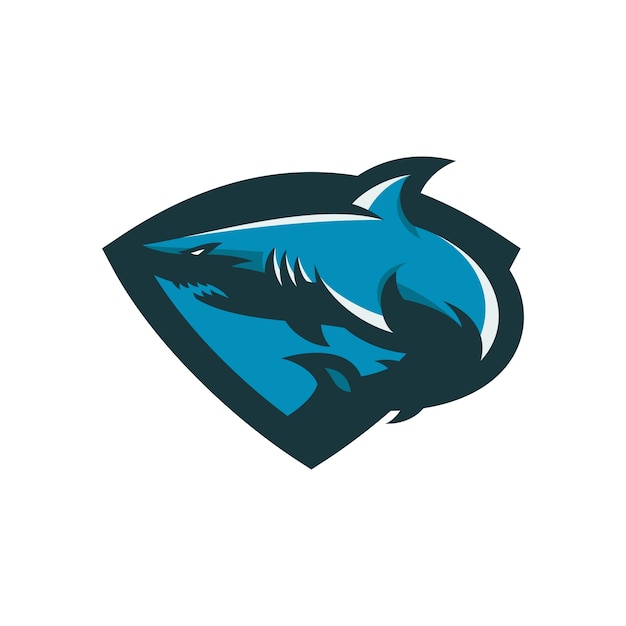 Shark - vector logo/icon illustration mascot