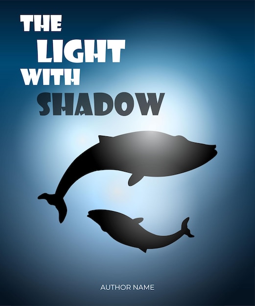 光と影のサメ ブックカバー