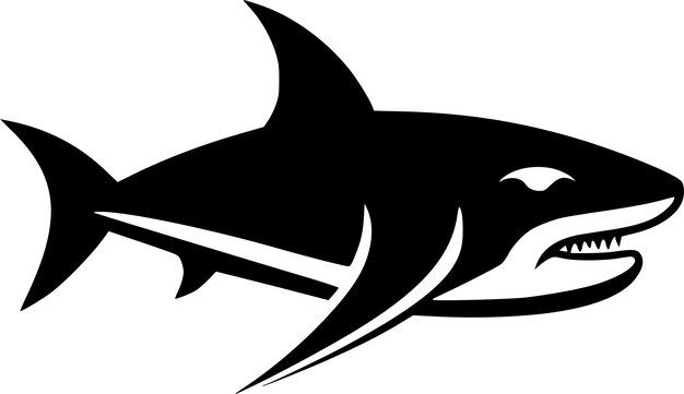 Vector a shark with a shark on it and a shark on the bottom