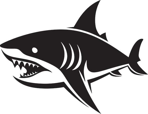 Sharks authority rivela il design dell'emblema iconico dominanza costiera logo icon vector
