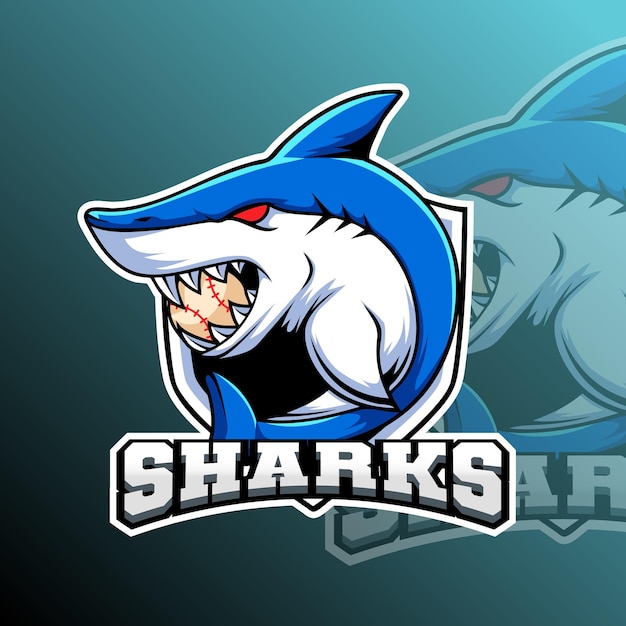 Sharks dieren team badge.