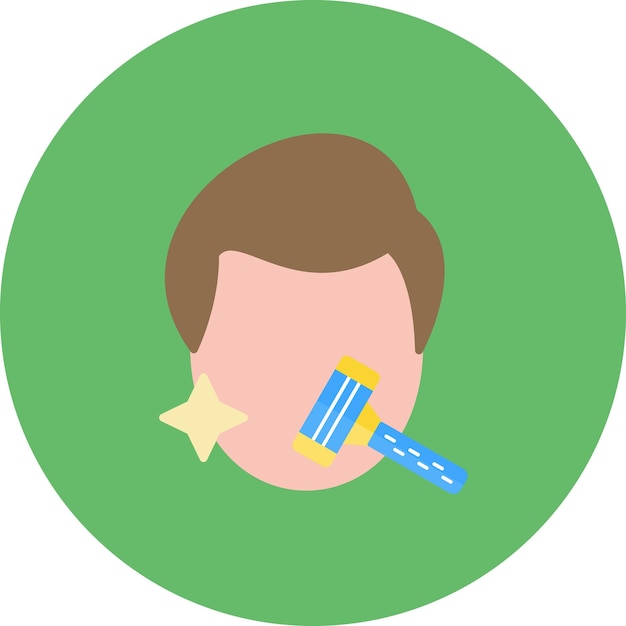 Vector shave flat illustration