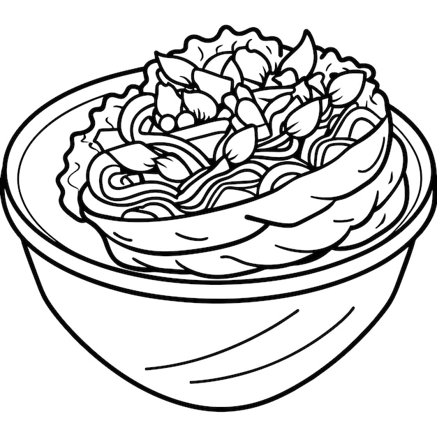 Shawarma outline illustration coloring book page line art drawing