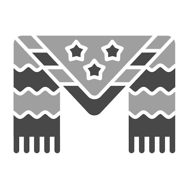 Vector shawl icon