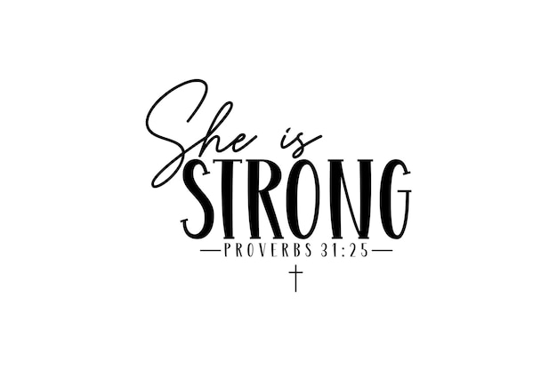 She is Strong Vector file