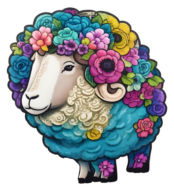 Sheep cartoon vector