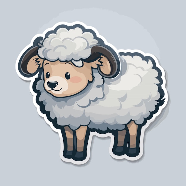 Vector sheep cartoon vector