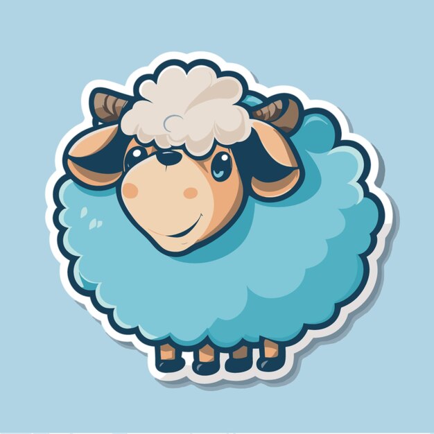 Vector sheep cartoon vector