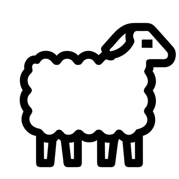 Vector sheep eid pictogram