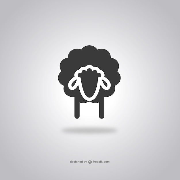 Vector sheep head icon