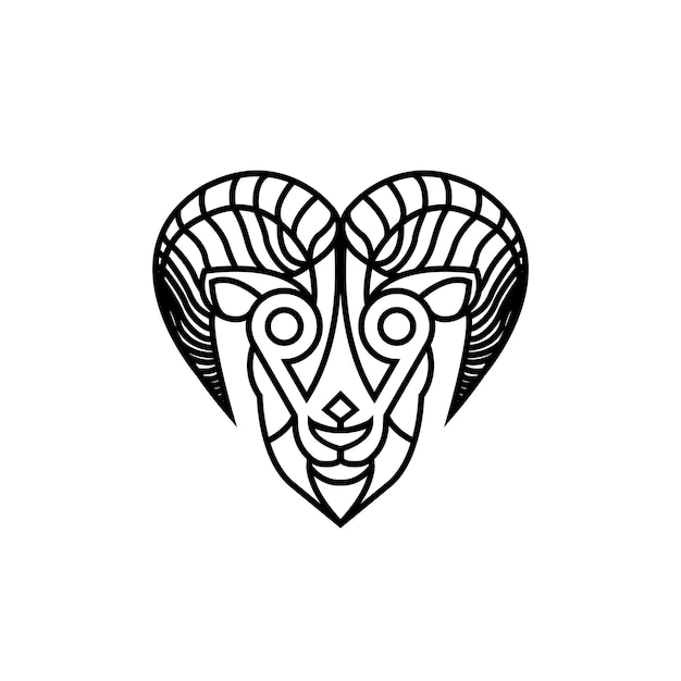 Sheep line logo