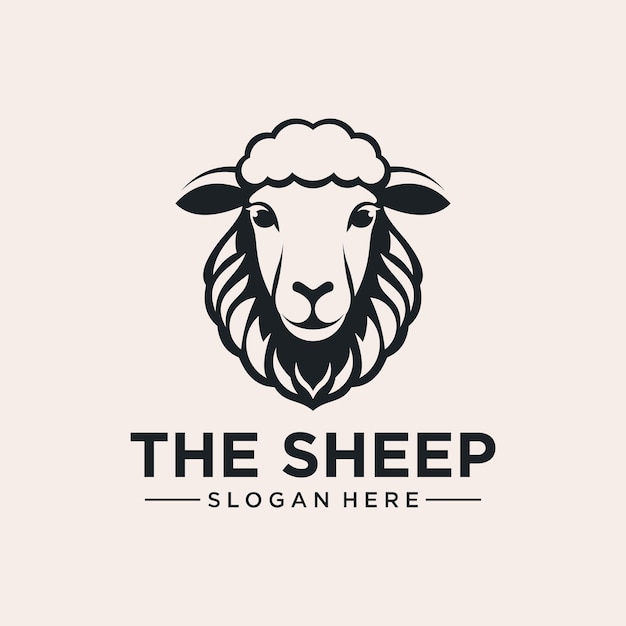 Vector sheep logo