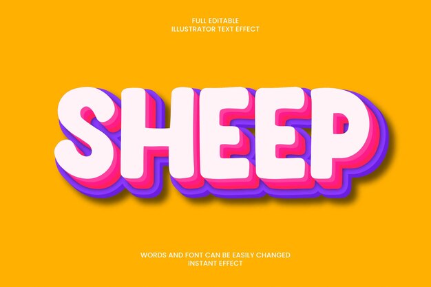 Sheep Text Effect