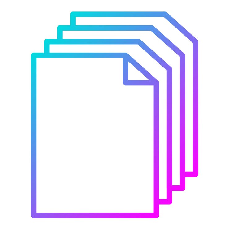 Vector sheet of paper vector icon can be used for printing iconset