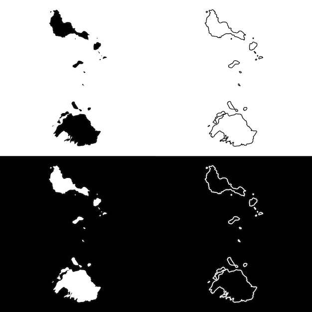 Вектор Карта провинции шефа административное подразделение вануату иллюстрация вектора