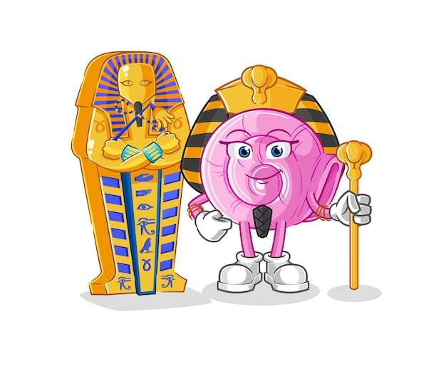 Shell ancient egypt cartoon cartoon mascot vector