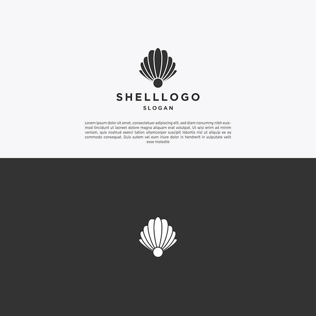 Shell logo icon design template