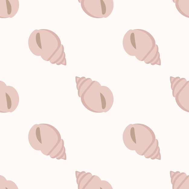 Shell pattern on a light background for use in textile design