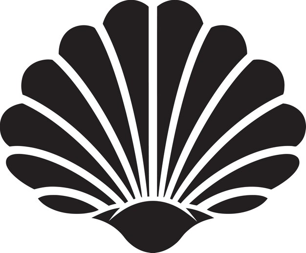 Vettore shellfish serenade illuminated iconic emblem icon seafloor gems unveiled logo vector design