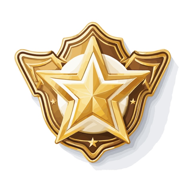 Sheriff badge vector