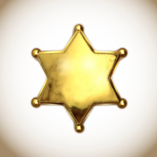 Вектор Значок звезды шерифа.