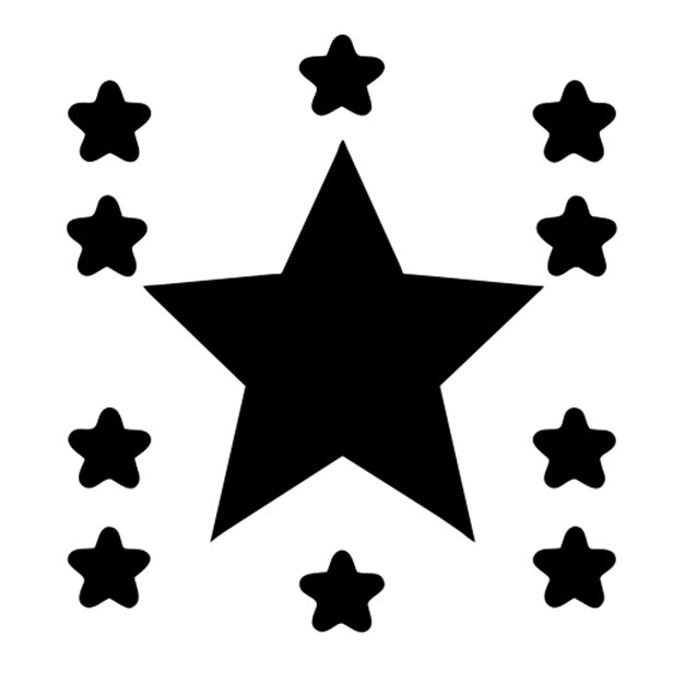 Vector sheriff star pictogram