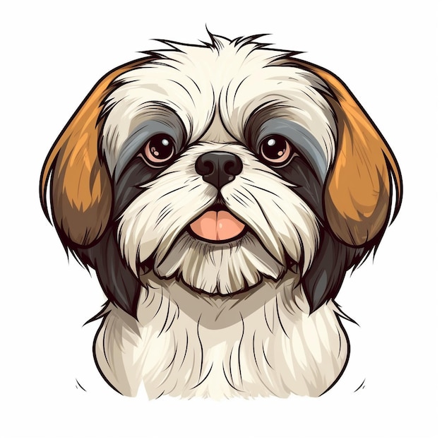 Shi Tzu honden cartoon