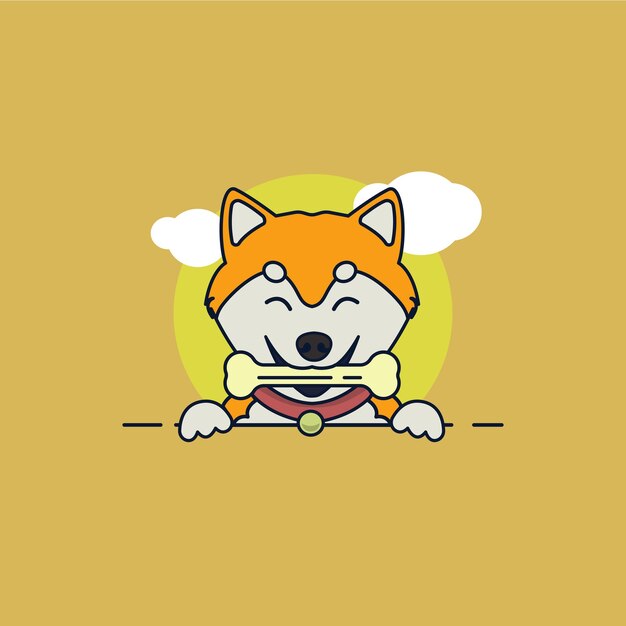 Vector shiba-illustratievector