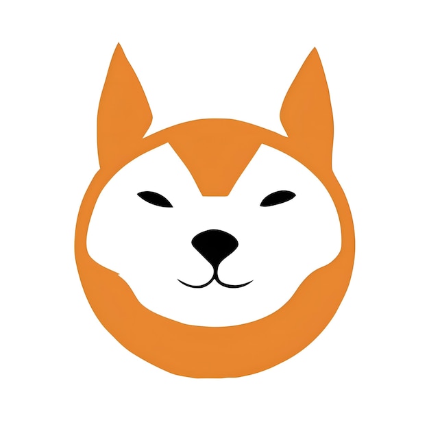 Shiba Inu hoofd illustratie