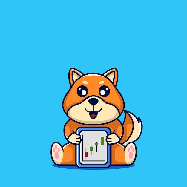 Vector shiba merchant