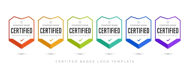 Shield badge vector design for business company training skill study