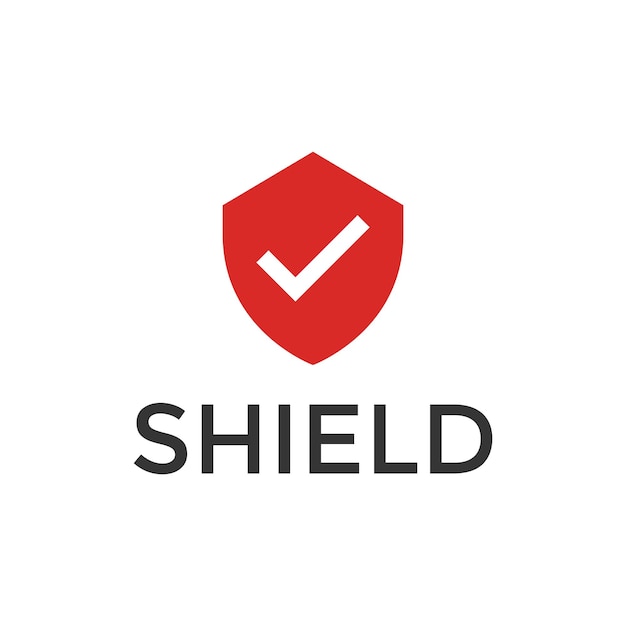 Shield Check Logo Design Concept Vector Shield quality vector illustration Design Icon Symbol