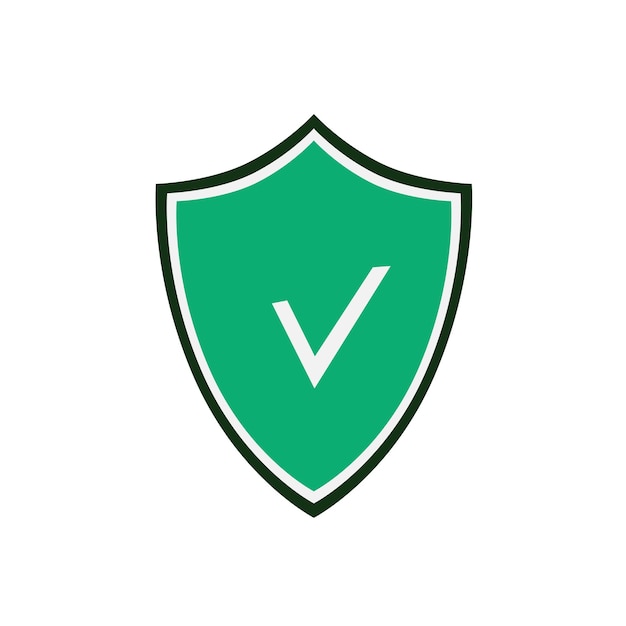 Shield check Security icon Vector illustration