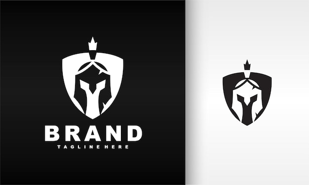 Shield helmet spartan logo