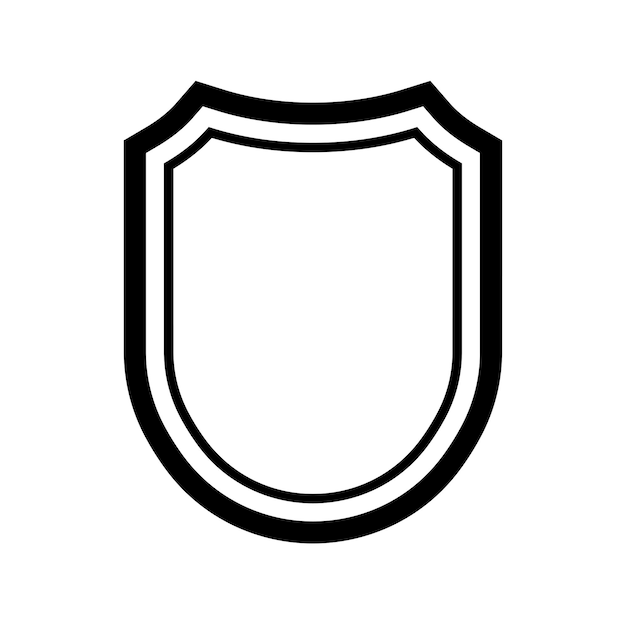 Vector shield icon line vector