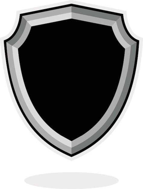 Vector shield icon template isolated logo design flat syle