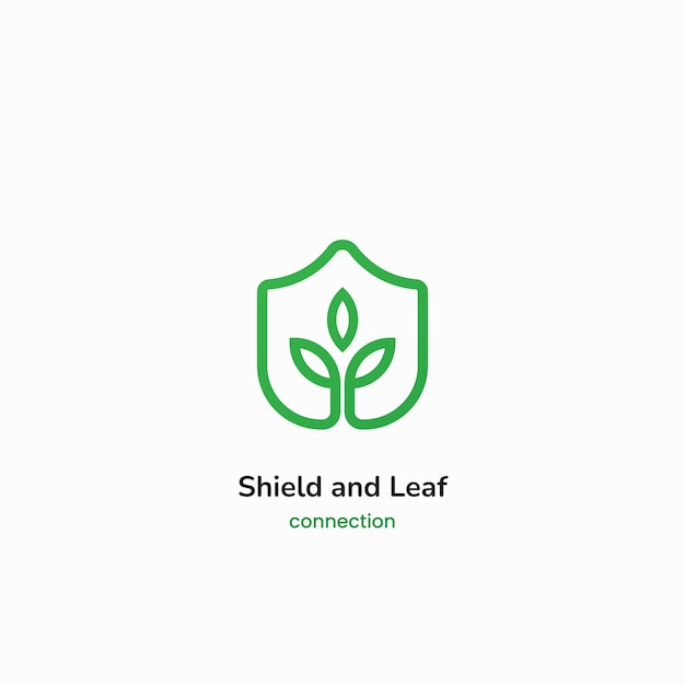 shield and leaf logo