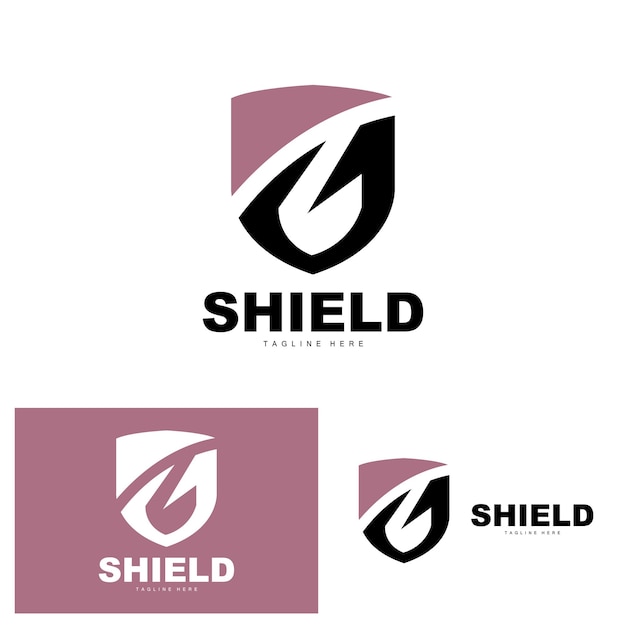 シールド ロゴ ウイルス対策保護セキュリティ ベクトル シンプルなゲームのロゴ シールド デザイン