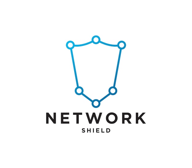 Vector shield logo design template