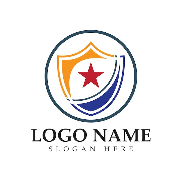 Shield logo design vectorshield emblem logo templatelogosymbol iconvector