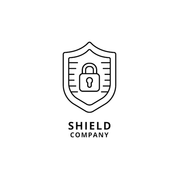 Shield logo icon design template elements