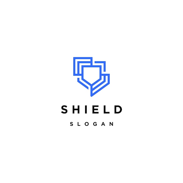 Vector shield logo icon design template