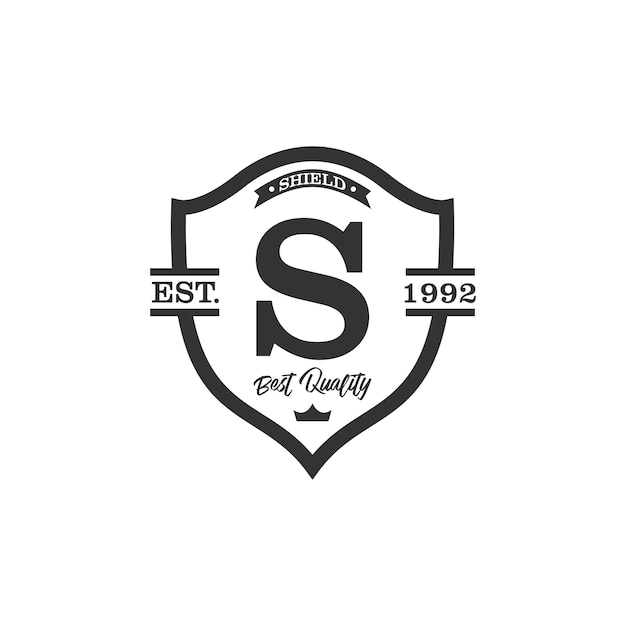 Shield logo template