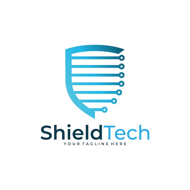 Shield logo vector design template