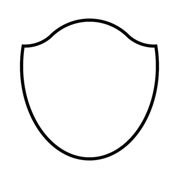 Дизайн векторной иллюстрации логотипа щита