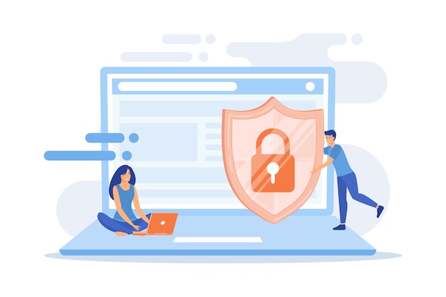 shield protecting data laptop data privacy information privacy regulation personal data protection