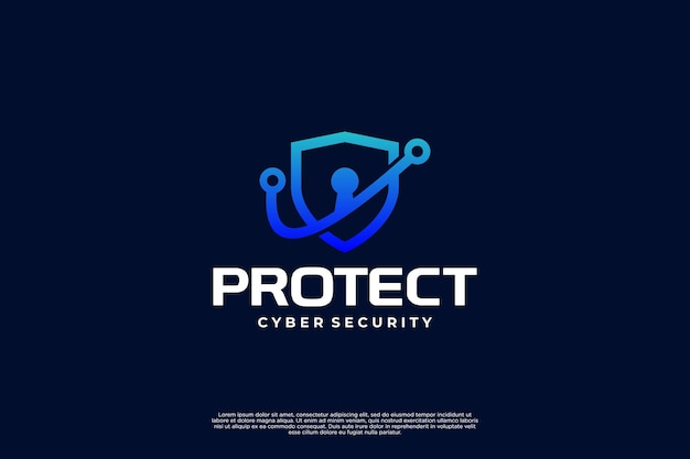 Shield protection logo design inspiration