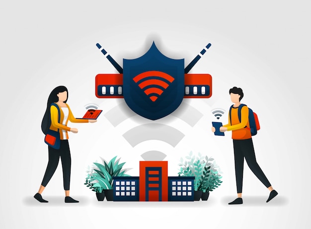 Щит защищает доступ студентов через Wi-Fi